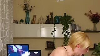 Alexia intensely plays with her sexy dildo and swallows her cum passionately.