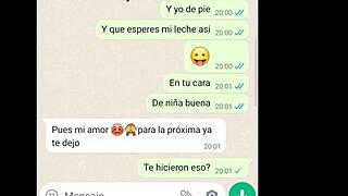 Talking to my girlfriend after we fucked.