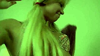 Blonde doll in intense scene two