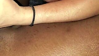 She can't resist licking that big black cock