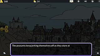 Queens brothel gameplay: anal sex in anime hentai style