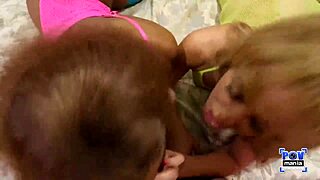Cherie DeVille blows Miles Long intensely as Sizi Sev dives into her pussy