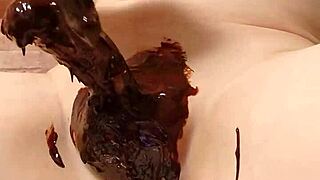 Wow! Japanese Gay Cooks Chocolate Banana!