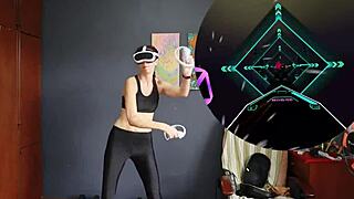 my vr exercises sfw version, dancing and working out with lesbian friends