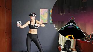 my vr exercises sfw version, dancing and working out with lesbian friends