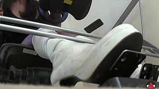 Challenge your feet with a pedal pump in sexy boots