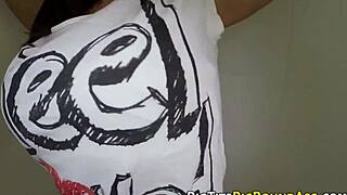 i love watching her big ass and tits shake while giving an outdoor handjob