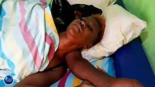 Beautiful Young Woman Rides Huge Black Cock in Living Room, Close-Up Cum Explosion