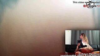 Tattooed German babe dates on webcam