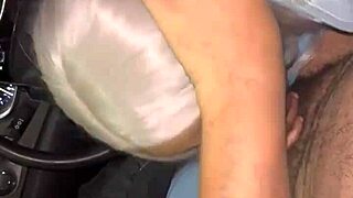 I was listening to music while getting sloppy deepthroat from ebony babe