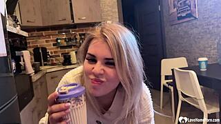 Babysitter narrates her wild mouth work on a thick pecker