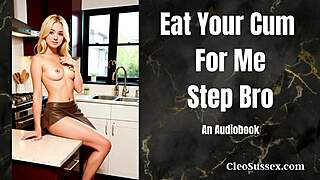 Horny Stepsister Teases with Cum Eating Instructions