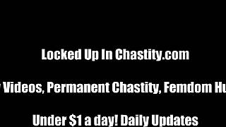 i squeeze my cock into this tiny cage