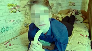 He says, 'Watch how I suck and deepthroat this banana like a blowjob'