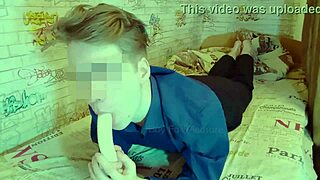 He says, 'Watch how I suck and deepthroat this banana like a blowjob'