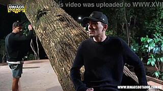 yo, this cruising guy with a monster cock gives an interracial blowjob in the ass fucking scene! 🔥