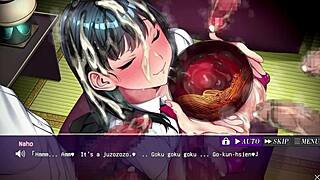 Anime orgy scene with subtitles.