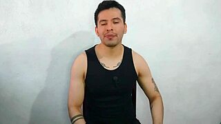 Young twink gives oral to friend's uncle's monster cock and eats cum