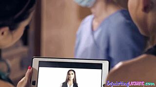 Fingered Yoga Beauty Squirts In Threesome