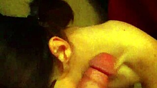 Can this skinny brunette handle a deepthroat like a pro?