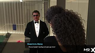 maid in fashion business strips off her outfit, revealing big tits in 3d anime