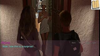 A Wife and Stepmother Dominate in Wild Cartoon Game