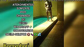 emotional video call with skinny carioca stud doing active service