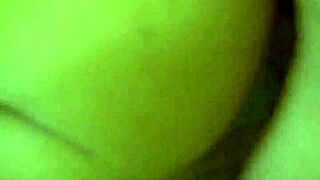 Naughty Mark gives a homemade blowjob and creampie in glasses