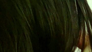 Naughty Mark gives a homemade blowjob and creampie in glasses