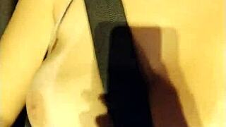 Peruvian Brunette Shows Big Tits In Sao Paulo Traffic