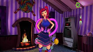 zuzu the bitch gets dominated in the game anime hentai!