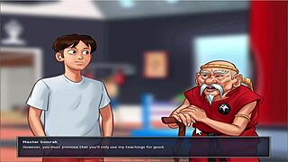 summer time saga unc part 3 eve flashing in hentai style