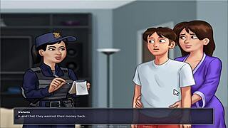 summer time saga unc part 3 eve flashing in hentai style