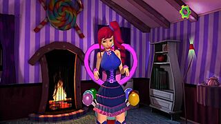 zuzu the bitch gets dominated in the game anime hentai!