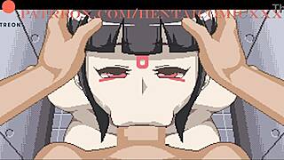 I’m Obsessed with Fuugetsuin Fukigen na Ichigo-chan’s POV Blowjob in Anime Game!