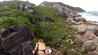 Man, we trekked to a deserted beach just for a crazy group bang with Kaya Nymphet and crew!