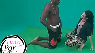 Latina Lady With Small Tits Teases Big Cock In Interracial Scene