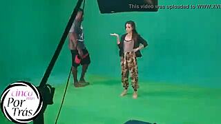 Latina Lady With Small Tits Teases Big Cock In Interracial Scene