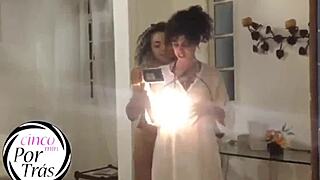 Latina Lady With Small Tits Teases Big Cock In Interracial Scene