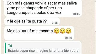 Latina Girlfriend Devours Second Cock on Phone Chat