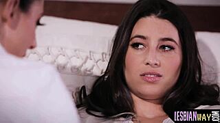 seductive milf queening cute babe with tribbing