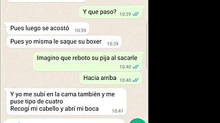 Latina Girlfriend Devours Second Cock on Phone Chat