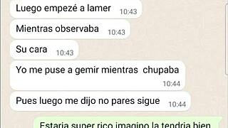 Latina Girlfriend Devours Second Cock on Phone Chat