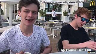 obedient twinks face torment in rough foursome