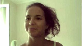 a russian teen 18+ strips in underwear on webcam skype