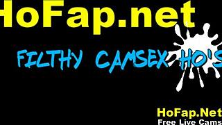 Latina teen strips and exposes pussy on homemade bedroom webcam