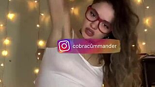 hot russian babe dances with stunning downblouse on bigo