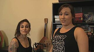 POV view of two girls giving sensual handjobs - Rizzo Ford and Sinn Sage