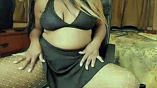 for all wildcat fishnet lovers dancing in miniskirt