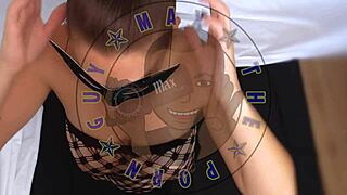 She says, 'Blow my monster cock.'